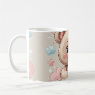 Adorable Teddy Bear Baby – Soft Pastel Design Coffee Mug