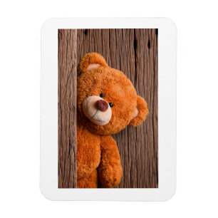 Adorable Teddy Bear Kids Birthday Save The Date Magnet