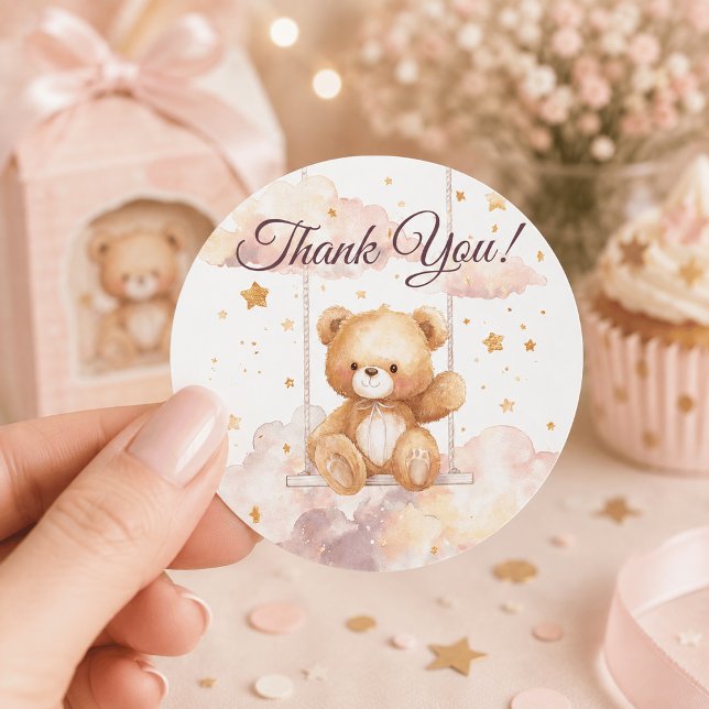Adorable Teddy Bear – Thank You Sticker (Creator Uploaded)