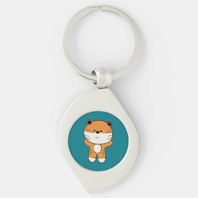 Adorable Tiger Key Ring (Front)