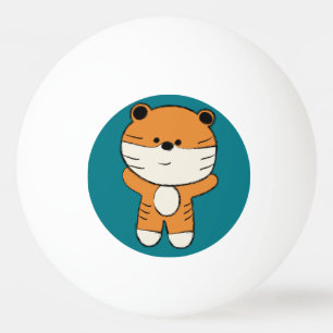 Adorable Tiger Ping Pong Ball