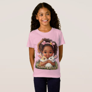 Adorable Toddler With Easter Bunnies T-Shirt