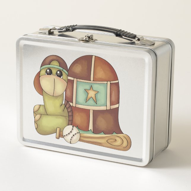 Adorable Tommy Turtle Stainless Steel Lunch Box (Front)