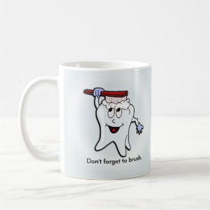 Adorable Tooth Brushing Itself Coffee Mug