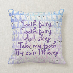 Adorable Tooth Fairy Pillow for Girls - Cute Teeth