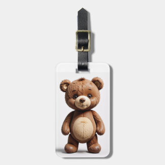 Adorable Travel Companion: Teddy Bear Luggage Tag