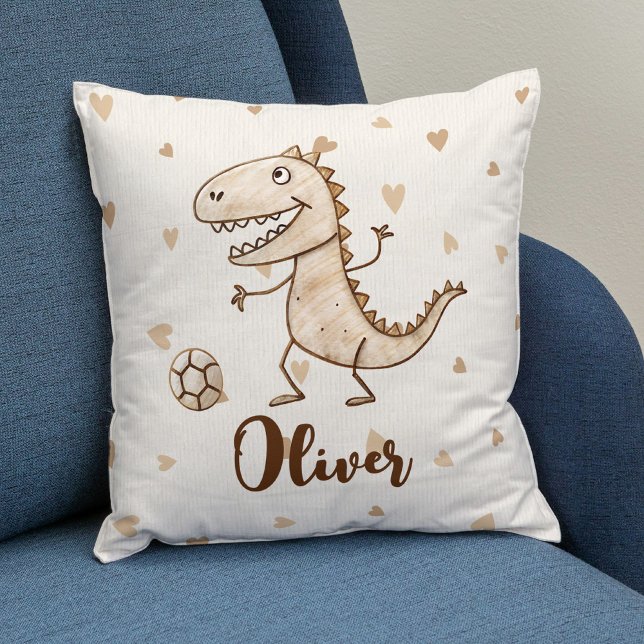 Adorable Trex Playing Football Cushion (Creator Uploaded)