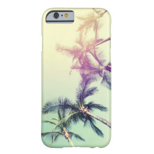 Adorable Tropical Beach, Palms Barely There iPhone 6 Case