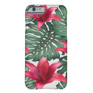 Adorable Tropical Palm Hawaiian Hibiskus Barely There iPhone 6 Case
