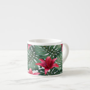 Adorable Tropical Palm Hawaiian Hibiskus Espresso Cup