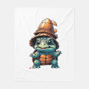 Adorable Turtle in Halloween Mood Essential T-Shir Fleece Blanket