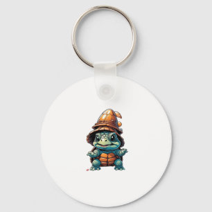 Adorable Turtle in Halloween Mood Essential T-Shir Key Ring