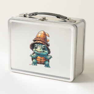 Adorable Turtle in Halloween Mood Essential T-Shir Metal Lunch Box