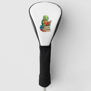 Adorable Turtle Reading Books (3) Golf Head Cover