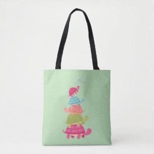 Adorable Turtle Stack Tote Bag