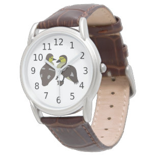Adorable Twin Baby Duckling Huddling Cartoon Watch