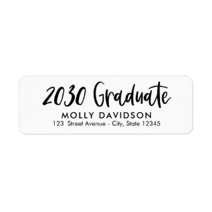 Adorable Type EDITABLE COLOR Graduation Address