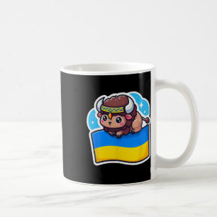 Adorable Ukrainian Bynner Fan Ukraine Flag Cute Bi Coffee Mug