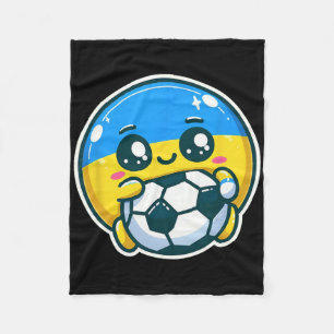 Adorable Ukrainian Bynner Fan Ukraine Flag Cute Ca Fleece Blanket