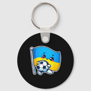 Adorable Ukrainian Bynner Fan Ukraine Flag Cute Ca Key Ring
