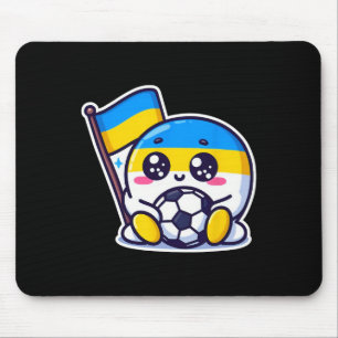 Adorable Ukrainian Nner Fan Ukraine Flag Cute Cart Mouse Mat