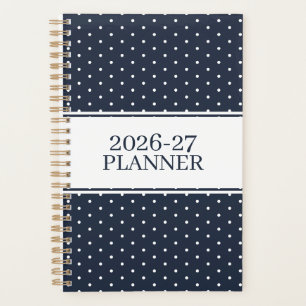 Adorable Undated Polka Dot Pattern Planner