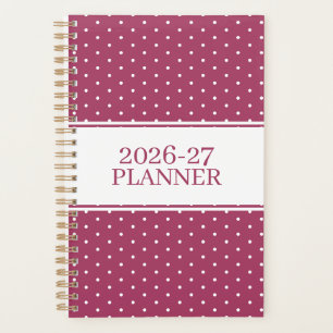 Adorable Undated Polka Dot Pattern Planner