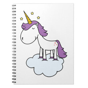 Adorable unicorn notebook