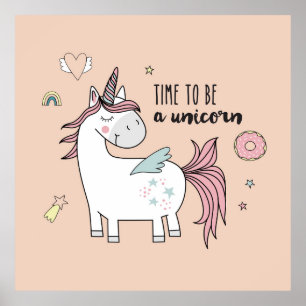 Adorable Unicorn Poster
