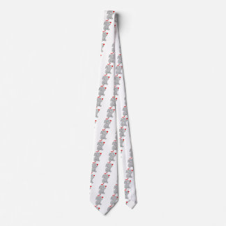 Adorable Valentine Elephant Character Tie