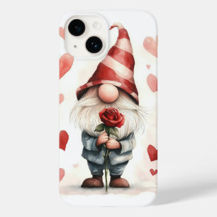 Adorable Valentine's Gnome: with a Rose Case-Mate iPhone 14 Case