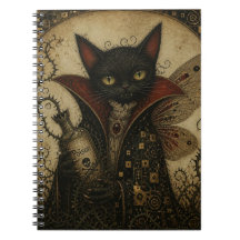 Adorable Vampire Black Cat Fairy