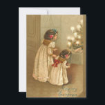 Adorable Victorian Children Vintage Christmas Card<br><div class="desc">Please visit my store for more beautiful vintage items!</div>