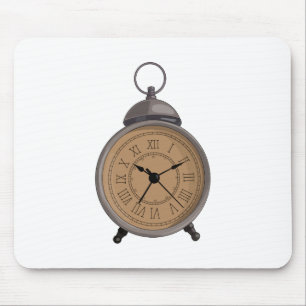 Adorable Vintage Alarm Clock Mouse Mat