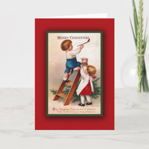 Adorable Vintage Christmas Art Card