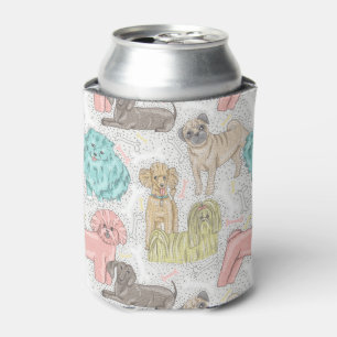Adorable Vintage Doggies for Dog Lovers Can Cooler