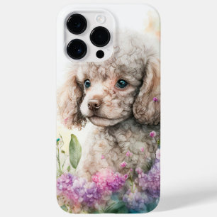 ADORABLE WATERCOLOR CREAM WHITE POODLE PUPPY DOG Case-Mate iPhone 14 PRO MAX CASE