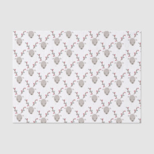 Adorable Watercolor Deer Reindeer Tissue Paper