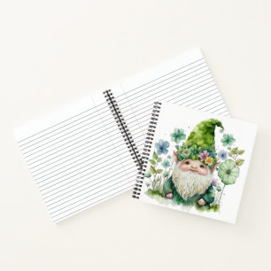 ADORABLE WATERCOLOR IRISH CELTIC GNOME NOTEBOOK