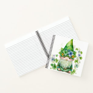 ADORABLE WATERCOLOR IRISH CELTIC GNOME NOTEBOOK