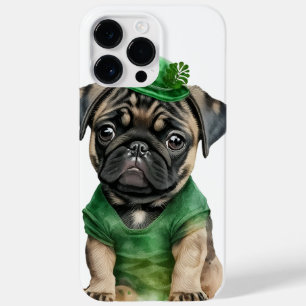 ADORABLE WATERCOLOR PUG DRESSED IN GREEN Case-Mate iPhone 14 PRO MAX CASE