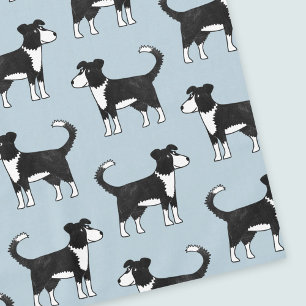 Adorable Welsh Border Collie Sheep Dog Pattern Tablecloth
