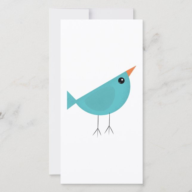 Adorable Whimsical Bird Nature Art (Front)