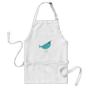 Adorable Whimsical Bird Nature Art Standard Apron