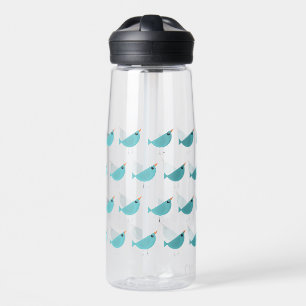 Adorable Whimsical Bird Nature Art Water Bottle