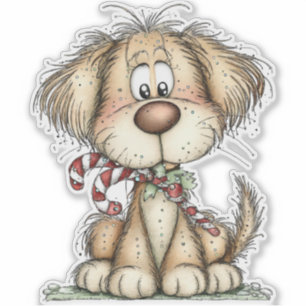 Adorable Whimsical Vintage Dog