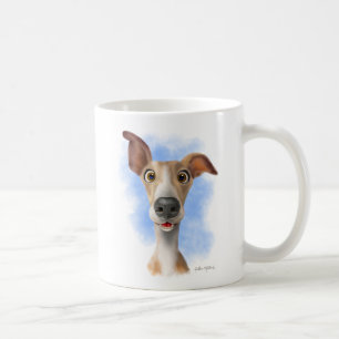 Adorable Whippet Cartoon Coffee Mug