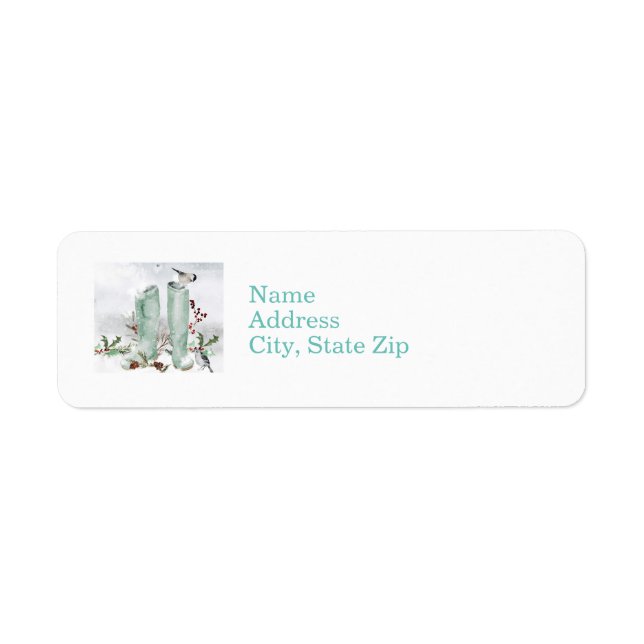 Adorable Winter Arrangement Chickadee & Boots (Front)