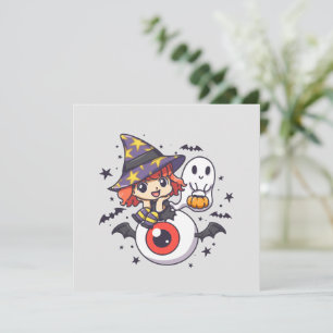 Adorable Witch Hat Kid on Mystical Eye
