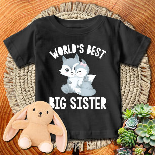 Adorable WntrFX World's Best Big Sister Baby T-Shirt